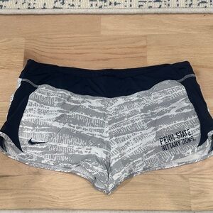 Nike Women’s Navy and Gray Athletic Shorts - Penn State